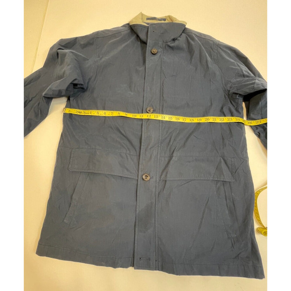 VTG NEWPORT HARBOR Unisex Large Blue Zip Snap Button Lined Windbreaker J… - Picture 3 of 14
